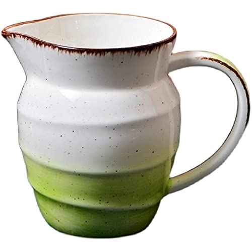Sauce Boat Gravy Boats Serveware Dining Gravy Boat Ceramic Milk Pitcher Hand-Painted Gravy Boat Coffee Cream Jar With Handle Suitable For Holiday Gifts Restaurants Homes Easy Pour Gravy Sauce Boat Cre #TOP7