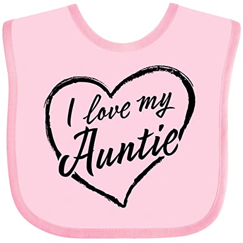 inktastic I Love My Auntie in Black Chalk Heart Baby Bib