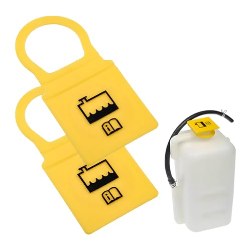 MTRPS 2 PCS Engine Coolant Reservoir Cap, Overflow Tank Cap Replaces OEM# 55111074AA 52079331, Engine Coolant Recovery Bottle Caps for Voyager Wrangler Grand Cherokee, Car Accessories