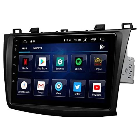 eonon 9 inch Android 10 fit Mazdaspeed3 MPS Mazda3 2010 2011 2012 2013 2GB +32GB Car GPS Sat Nav CarPlay FM AM RDS USB Bluetooth DSP Support OBDII DAB+ Reversing Camera Bose System Headunit GA9463B Cover