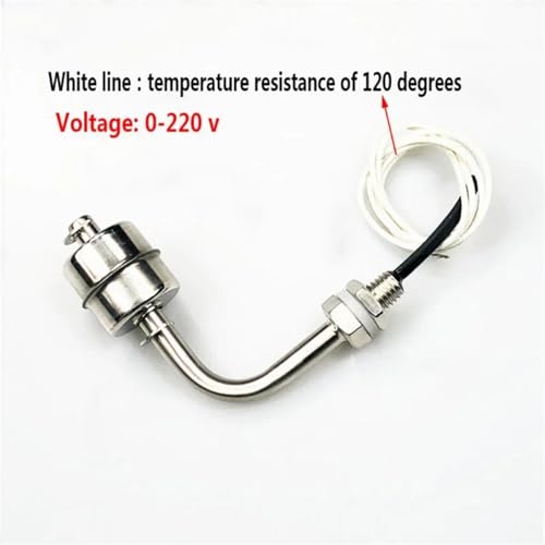 Sensor interruptor flotador interno tipo L de acero 316 para control de agua 2