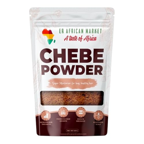 Chebe Powder for Hair Growth - Organic African Hair Treatment, Hydrating & Strengthening Hair Mask, All-Natural Chebe Hair Powder for Longer, Thicker Hair - 50g