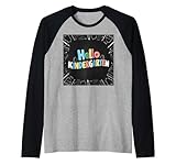 Photo Gallery hello kindergarten back to school colorful bambini ragazzi ragazze maglia con maniche raglan Photo Gallery hello kindergarten back to school colorful bambini ragazzi ragazze maglia con maniche raglan