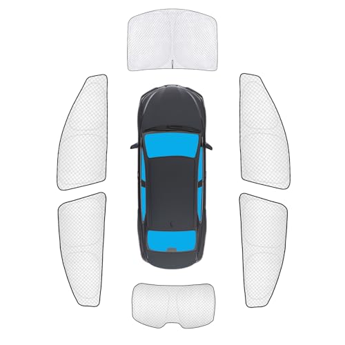 Image of KMF 6pcs Thicken Sun Shades for Toyota Corolla 2020-2025 2026 Accessories (Not Corolla Cross), Full Car Window Covers for Windshield Side Rear, UV Block and Privacy Blackout for Camping