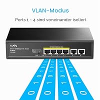 Cudy 6-Port-10/100-Mbit/s-PoE+-Switch (unmanaged), 4 PoE-Ports, FS1006P – Ansicht 6