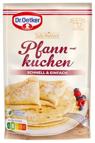 Dr. Oetker Pfannkuchen 13er Pack, 13 x 190g, schnell zubereiteter Nachspeisen-Klassiker zum Anrühren aus Eierkuchenteig