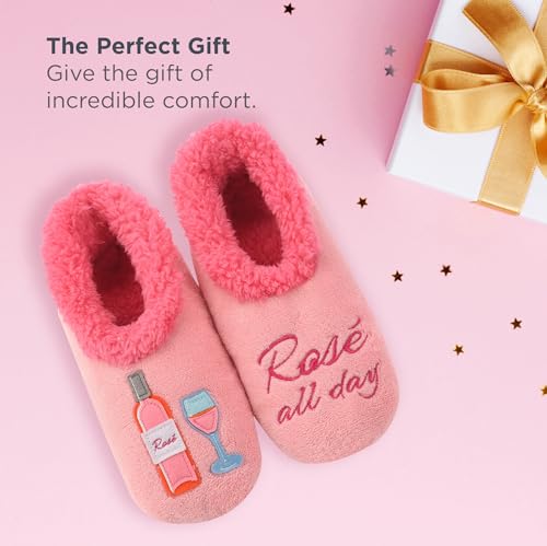 Image of Snoozies Slipper Socks -Funny Quote House Slippers for Women, Non-Slip Fuzzy