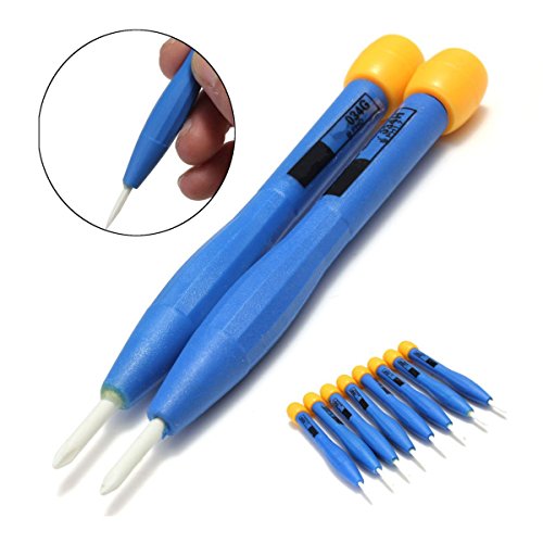 Hanperal 8pcs Slotted Head Ceramic Alignment Screwdriver Tool set