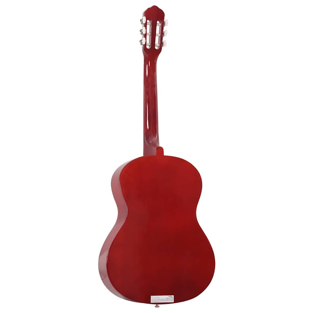 Klassische Gitarre für Anfänger 4/4 39 Zoll Lindenholz akustisches Zupfinstrument für Kinder und Erwachsene mit Gurt Tasche Stimmgerät Zubehör ideal zum Lernen und Üben