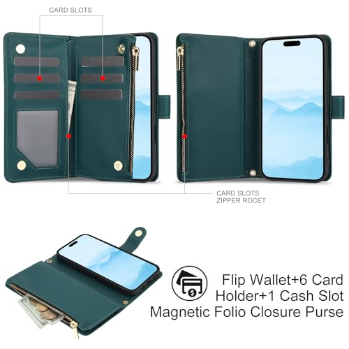 Accessoires iPhone 16 Plus coque portefeuille rabat et verre trempé i16+ - 3