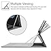 FINTIE Case for Microsoft Surface Pro 7+/7/6/5/4/3-12.3 Inch Multi-Angle Viewing Portfolio Cover, Compatible with Type Cover Keyboard, Black