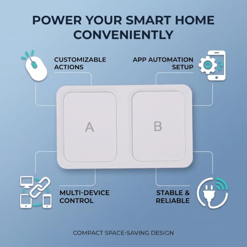 Interruptor de escena inteligente inalámbrico Zigbee controlador programable de 2 vías 4