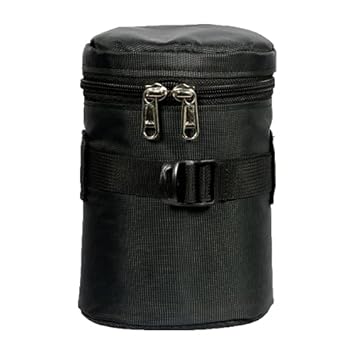 Four Eff Camera Lens Bag, Camera Lens Pouch Belt Fitting (Black 8 Inches)