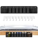 Upgraded RV Shoe Storage- 4.3FT RV Shoe Organizer RV Shoe Pockets with 8 Pockets Adjustable Hooks fo