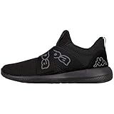 Weiches Obermaterial Kappa Unisex-Erwachsene Faster II Sneaker, Schwarz (1111 Black), 41 EU