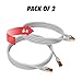 Cat 8 Ethernet Cable 6ft (2 Pack) - High Speed Cat8 Internet WiFi Cable 40 Gbps 2000 Mhz - RJ45 Connector with Gold Plated, Weatherproof LAN Patch Cord Cable for Router, Gaming, PC - White - 6 feet