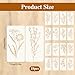 Stencils for Painting on Wood, Reusable Flower Stencils Painting Crafts Templates Drawing Stencil for Painting on Wood, Wall, Furniture(18)