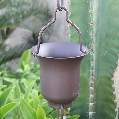 Chaîne de pluie avec crochet pour optimiser la récupération de l'eau du toit