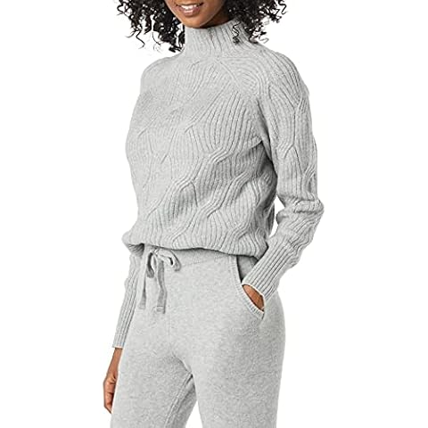 Amazon Essentials Pull Torsadé à Col Cheminée Doux Au Toucher Femme Cover