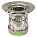 Sink Strainer, 3-1/2" L, Zinc/Rubber