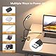 One Fire 10X Lupe mit Licht, 11W 48 LED Leselampe Buch Klemme, 3 Modi & 10 Helligkeitsstufen USB Nachttischlampe Dimmbar, 40cm 360° Schwanenhals Led Tischlampe Dimmbar Klemmlampe Lupenbrille Mit Licht