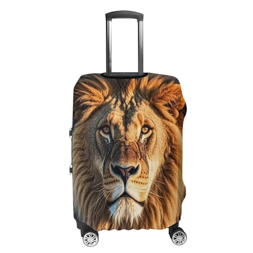 A Lion Luggage Cover Elastic Suitcase Protector Case Anti-Scratch Washable Baggage Covers Protector For Traveling, Aircraft Consignment XL4