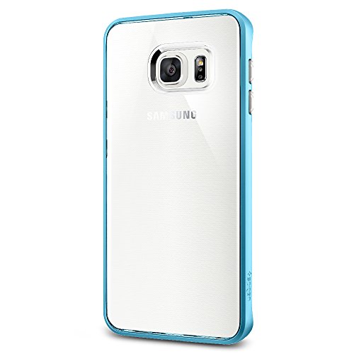 Spigen Neo Hybrid Crystal Galaxy S6 Edge Plus Case with Flexible Inner Casing and Reinforced Hard Bumper Frame for Galaxy S6 Edge Plus 2015 - Blue Topaz