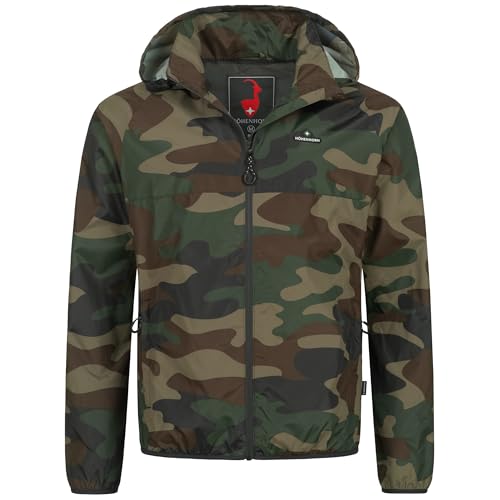Höhenhorn Rigi Herren Regen Jacke Outdoor Rain Camo Grün Gr. L
