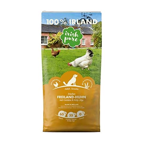 Irish Pure Trockenfutter Adult | 12kg | Freiland-Huhn mit Kelp-Alge & Gemüse Cover