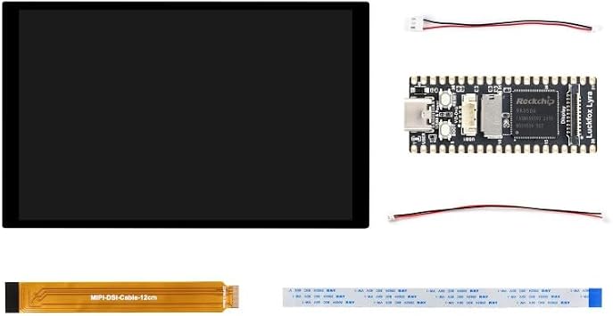 TUOPUONE Lyra RK3506G2 Linux Micro Development Board Integrates Tripe-core ARM Cortex-A7 and ARM Cortex-M0 Processors with 256MB Flash with 10.1-DSI-Touch-A Without Header