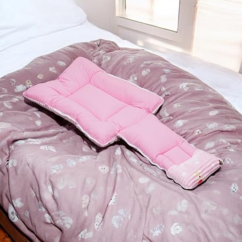Image of VOIDROP Velvet Baby Sleeping Bag 3 in 1 for New Born Babies Baby Fur Material Portable Travelling Bed for Infants Premium QULAITY Baby Breastfeeding Bed Flamingo Pink
