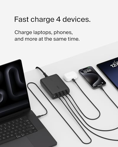Belkin BoostCharge Pro 200W GaN Charger (4-Port USB-C) — view 2