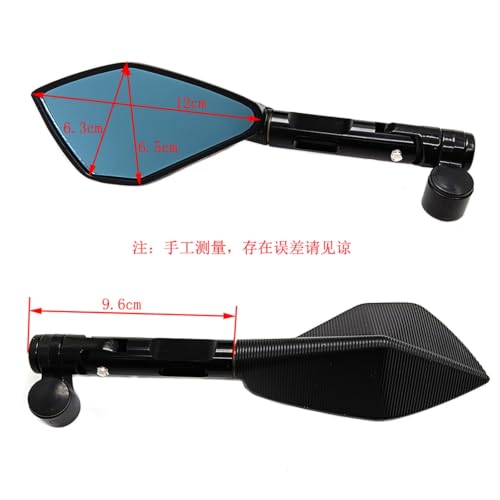 Retrovisor universal para motocicleta de aluminio CNC mecanizado con acabado Gold premium 2