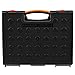 Amazon Basics 19-Removable Compartment Organizer, Black, Orange, 16.5 x 13.2 x 2.4 inches