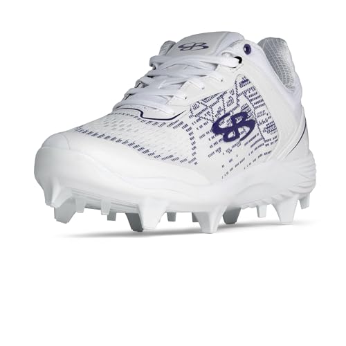 Boombah Viper Pureknit Women's Molded Cleat - White Out - Multiple Color Options - Multiple Sizes