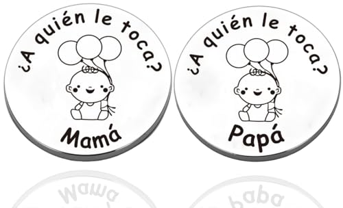 FANAOREN Regalo Bebe, Regalo Bebe Recien Nacido Niño, Moneda de Decision para Nuevos Padres, Regalo Recien Nacido, Regalos Embarazadas Originales, Regalos Mamas Primerizas (A-Plata) FANAOREN Regalo Bebe, Regalo Bebe Recien Nacido Niño, Moneda de Decision para Nuevos Padres, Regalo Recien Nacido, Regalos Embarazadas Originales, Regalos Mamas Primerizas (A-Plata)