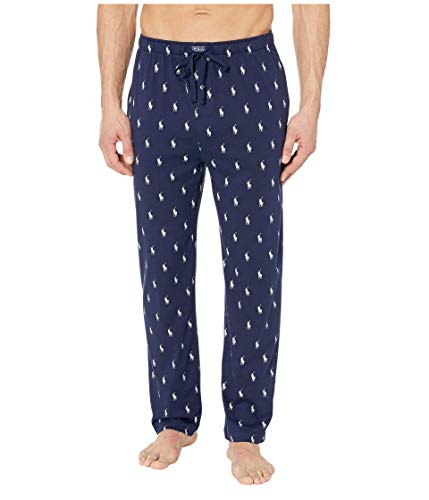 Image of POLO RALPH LAUREN Men's Pony Player Print Classic Pajama Pant, PK04SR, Cruise Navy /Nevis, XL