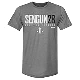 500 LEVEL Alperen Sengun Houston Rockets Men's Premium T-Shirt - Alperen Sengun Houston Rockets Elite WHT (Tri Gray, XX-Large)