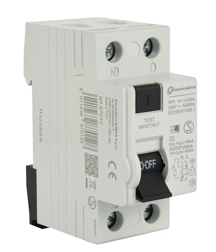 Interrupteur différentiel 63A 30mA type A Electraline tableau electrique maison