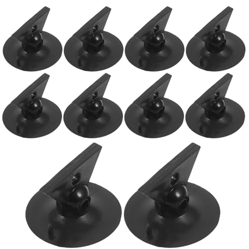 Toddmomy Extractor de Bombillas Ventosa 10 Unidades para Techos Altos, Herramienta para Extraer Bombillas Pequeñas Empotradas en Barcos y Aviones, Reutilizable y Portátil Color Negro