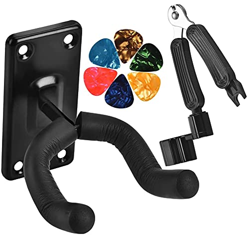 Guitar String Winder Cutter and Bridge Pin Puller, Guitar Repair Tool Functional 3 in 1 (String winder and Hanger)