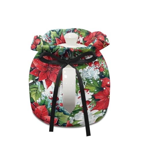 Image of Christmas Tree Kitchen Cosy for Teapots, Washable Heat Preservation Kettle Cover for Table Hotel Tea Party, Both Sides Can Be Used Christmas Decor