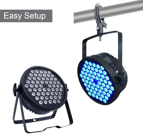 Image of 60LED Stage PAR Light | Multi-Color RGB DJ Disco Light for Party, Concert, Wedding & Event Lighting | DJ Light | Disco Light | Party Light | (60LED-DJLIGHT)