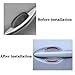 JRSMBCG 8pcs Clear Car Door Handle Scratch Protector，Clear-Transparent & 3D Carbon Fiber-Marking,Anti Scratch,Universal Auto Door Handle Anti Scratch Cover Guard (White)