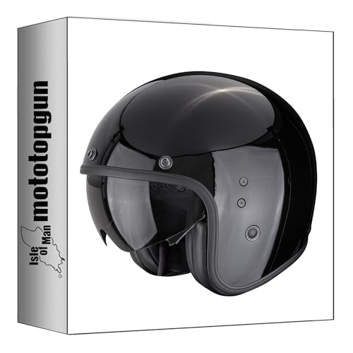 Casque Scorpion Belfast Evo Solid Noir XS le raffinement du jet moto78-100-03-02
