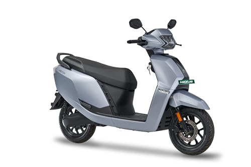 Image of Ampere Nexus EX+ Electric Scooter by Greaves | 136 km IDC Range | 5 kW Peak Power | 6.2 inch Smart Cluster with Navigation | Next Gen LFP Battery (STEEL GREY)