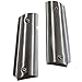 1911 Full Size Grips Solid Stainless Steel Panels with Ambi Safety Cut Fits Government & Commander Includes 4 Mounting Screws