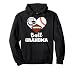 Ball Grandma Heart Funny Football Baseball Hockey Grandma Pullover Hoodie