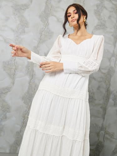 Image of Styli Women Tired Maxi Dress | Flowy Silhouette with Comfortable Fit | Elegant and Stylish Design | Perfect for Casual and Occasion Wear