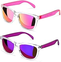 Womens Sunglasses UV400 Mirrored Lens, Fit for Outdoor, Vacation, Driving